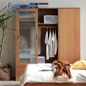 Armario de madera moderno y elegante, armario duradero espacioso para el hogar, oficina, almacenamiento de ropa elegante, muebles de dormitorio con habilidad - Product Image 3