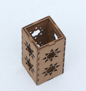 MDF Pen Holder Cup Gift Box Makeup <b>Brush</b> Holder Blanks Custom Wooden DIY MDF Pencil Cup Organizer - Product Image 1