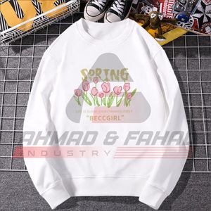 Ahmad & Fahad Industry Wholesale Fashion Cartoon Printing LOGO Round Neck <b>Hoodie</b> Youth T-shirt Letter Printed <b>Thin</b> Top - Product Image 2