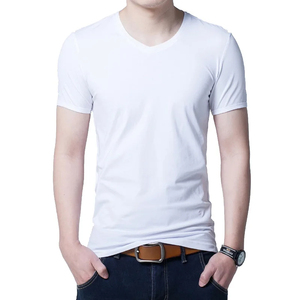 Camiseta Formal para Hombre, 100% Algodón, con Patrón de Letras, Logotipo Personalizado, Talla Grande, Anti-Pilling, Corte Holgado - Product Image 1