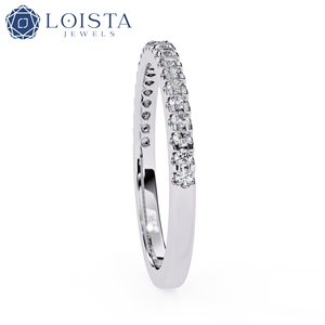 Bague simple en zircon rond pour femme, plaquée or Primum, bijou de doigt fermé pour un design optimal - Product Image 3