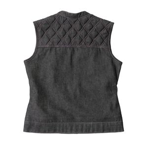 Chaleco de mezclilla para motocicleta para mujer - Product Image 4