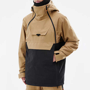Veste en polaire grise pour homme, coupe-vent, col montant, fermeture éclair, vêtement décontracté pour l'automne, coupe régulière, matière polyester - Product Image 5