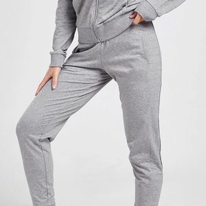 Women Solid Color Hooded <b>Tracksuit</b> Set Full Sleeve Zipper Front Casual Autumn Wear With Side Pockets - Product Image 3