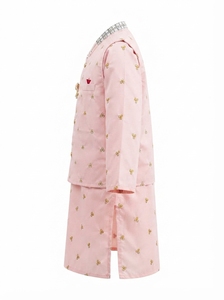 Kurta Pijama Tradicional Étnica de Algodón para Hombre, Bordada en Rosa, con Función de Secado Rápido, para Bodas y Fiestas - Product Image 2