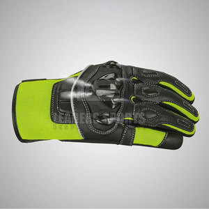 Gants de moto en cuir personnalisés avec logo de marque privée - Protection respirante du paume, gants de cyclisme et d'entraînement unisexes à doigts complets - Product Image 5