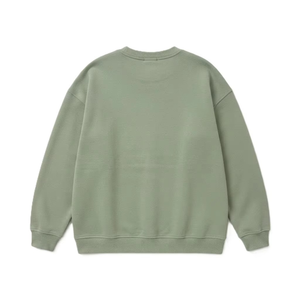 Manufacturer Heavyweight Crew Neck Jumper Custom Private Label Solid Color Embroidery Casual Fabric Pullover Top Women's Hoodies - Product Image 5