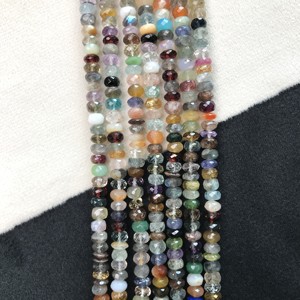 100% Natural IGI Certified AA Grade Multi Disco Rondelle Loose <b>Beads</b> 5.5mm-6.5mm Stone Multi <b>Color</b> Multi Fire Vivaaz Gems - Product Image 2
