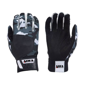 Guantes de Bateo NOVA de Cuero Blanco, Transpirables, Unisex, para Adultos, Entrenamiento de Béisbol, Acolchados, Ambidiestros, con Hebilla, Tejido de Punto - Product Image 2