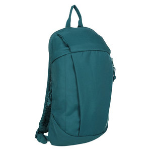 Teal Nylon Outdoor <b>Backpack</b> Soft Shell Zipper Closure Lightweight Unisex Travel Bag for Hiking and Sports - Product Image 1