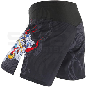 Pantalones Cortos de MMA de Alta Calidad, Transpirables, Elásticos, de Secado Rápido, Resistentes a la Contracción, Diseño Personalizado, Impresos, de Poliéster, Unisex, Duraderos - Product Image 3