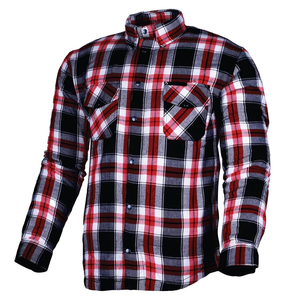 Chemise de moto doublée en flanelle pour homme, à carreaux en aramide, respirante, pour l'hiver, équipement de protection pour la conduite et le tourisme, personnalisable OEM, vente en gros - Product Image 2