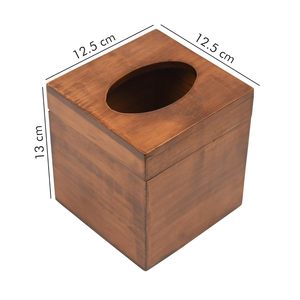 Portapañuelos de Madera de Alta Calidad con Acabado Marrón, Soporte Decorativo para Servilletas, Almacenamiento de Mesa para Comedor, Restaurante, Hotel - Product Image 6