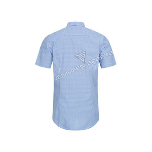 Chemises décontractées pour hommes, manches courtes, à carreaux, coupe slim, chemises bavaroises 100% coton, chemise bavaroise pour hommes - Product Image 5