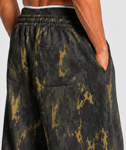 Pantalon de jogging camouflage oversize pour homme – Streetwear décontracté en molleton de coton premium – Vente en gros - Product Image 3