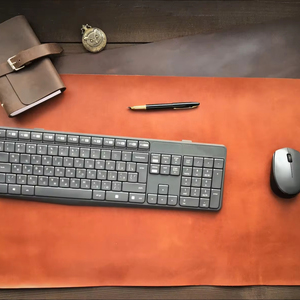 Leather <b>Desk</b> <b>Pad</b> Office Keyboard Christmas Gift Mouse Pc Mat Organizer Table Protector - Product Image 1
