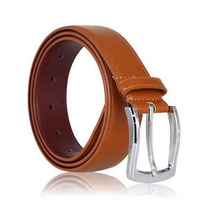 Cinturón de Cuero Vacuno Genuino Reversible Personalizado de Nuevo Diseño para Hombre, Cinturón de Vestir con Hebilla Giratoria - Product Image 1