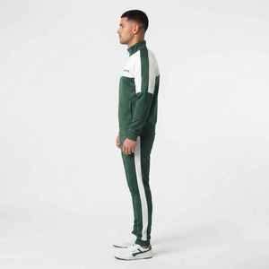 Conjunto Deportivo para Hombre Hawk Eye, Verde y Blanco con Bloques de Color, Chaqueta con Cierre Completo y Pantalones Deportivos con Bolsillos Laterales, Corte Regular, para Otoño - Product Image 3