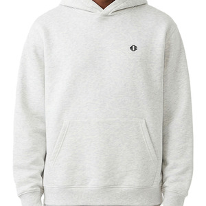 Sudadera con Capucha para Hombre, Color Gris Jaspeado, de Alta Calidad, Algodón y Felpa, Sudadera Básica Lisa para Hombre, Producción al por Mayor con Etiqueta Privada - Product Image 2