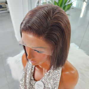 Extensiones de Cabello Humano Vietnamita Liso Natural y Rizado Birmano, Peluca de Cabello Humano Virgen 100% con Frente de Encaje, de 8 a 30 Pulgadas - Product Image 3