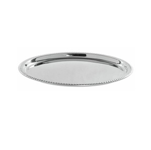 Modern Cut Work Design Metal Oval Shape Tray With Rose Gold Finished For Kitchenware Restaurant Serving Decorative Salad <b>Tools</b> - Product Image 1