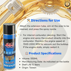 Nettoyant pour carburateur MEDOS |   Le nettoyant ultime pour l'intérieur du moteur 550ml - Product Image 3