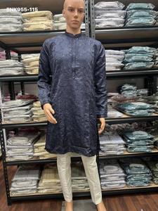 Colección de Kurta-Payjama de Seda Real con Bordado y Lentejuelas, la Mejor Tela para Festivales, Proveedor y Exportador Mundial - Product Image 4