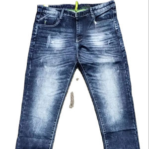 Pantalones Vaqueros Casuales de Moda para Hombre, Estilo Cargo Holgado con Botones, Jeans de Mezclilla para Hombre - Product Image 1