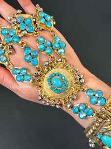 Juego de gargantilla y aretes de joyería afgana, hechos a mano, de alta calidad, con un hermoso collar para mujeres, OEM por AA IMPEX - Product Image 4