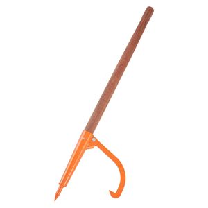 Sollevatore per Tronchi Resistente da 46,5 Pollici con Manico in Legno, Costruzione Antiruggine, Gancio a Cricchetto per 18 Aperture - Product Image 1