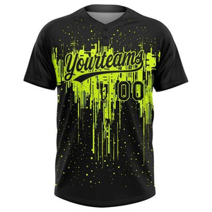 2026 World League Wholesale Custom Cheap Baseball Jersey Two Button Baseball Shirts for Men Sportswear Sublimation Baseball Tee - Product Image 2