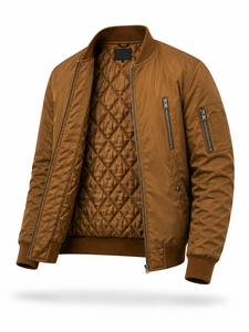 High Quality Wholesale Winter <b>Men's</b> High Street Style Stand Collar Quick Dry Nonwoven Nylon <b>Suede</b> Zipper Solid Front 100% Cotton - Product Image 4