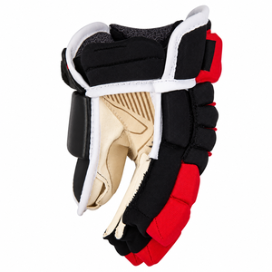 Gants de hockey sur glace IBERIA Premium rouge noir blanc |   Gants de joueur de hockey |   Vente en gros OEM personnalisée - Product Image 3