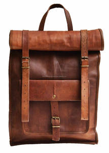Premium Genuine <b>Leather</b> <b>Backpack</b> <b>For</b> <b>Men</b> Classic Style Sturdy Durable <b>Leather</b> With Multiple Compartments Adjustable Straps - Product Image 2