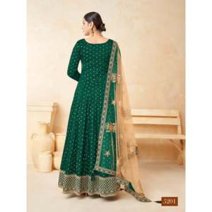 ชุดยาว anarkali มีก้นและชุดภูมิภาคแบบดั้งเดิม - Product Image 3
