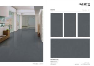 กระเบื้องพอร์ซเลนสีขาวพิเศษ ขนาด 60x120 ซม. ผิวมันเงาและด้าน กระเบื้องแผ่นใหญ่ สำหรับบ้าน สำนักงาน โรงแรม และอาคารพาณิชย์ - Product Image 2