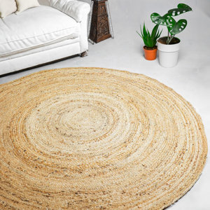 Alfombra de Yute Natural Más Vendida, Alfombra de Yute para Hotel y Alfombras de Diseño para Sala de Estar, Tapetes Redondos Resistentes al Calor - Product Image 1