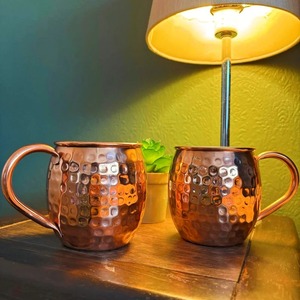 Metal Superior Best in Quality Pure <b>Copper</b> Mug With Smooth Handle Customized Size Benefits in Health - Product Image 1