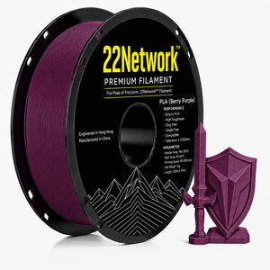 Filamento PLA 22Network Berry Purple de 1.75mm, 1KG, para Impresora 3D Industrial, Alta Velocidad 300mm/s, OEM ODM, Directo de Fábrica - Product Image 1