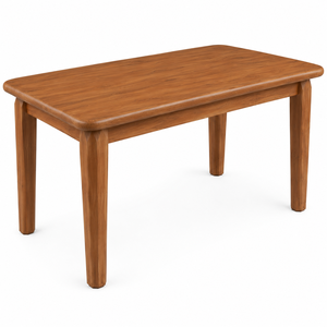 Mesa de Comedor Moderna de Madera de Teca Sólida, Resistente al Agua, Patas Extra Grandes, Ecológica, Capacidad para 8 Personas, Forma Rectangular - Product Image 3