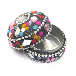 Boîte à bijoux décorative en perles blanches et paillettes, légère et durable, boîte à pilules, boîte cadeau pour cadeau de mariage - Product Image 5