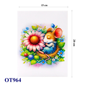 Ngủ Chuột Mùa Xuân Vườn 3D Thẻ Pop Handmade Giấy Thủ Công Động Vật Việt Nam Thực hiện Tùy Chỉnh Thiết Kế Thiệp Chúc Mừng Quà Tặng - Product Image 5