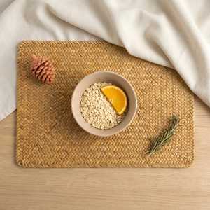 Set de table rectangulaire en bambou classique, tissé à la main, durable, naturel, écologique, pour la maison, le restaurant, l'hôtel, utilisation B2B - Product Image 6