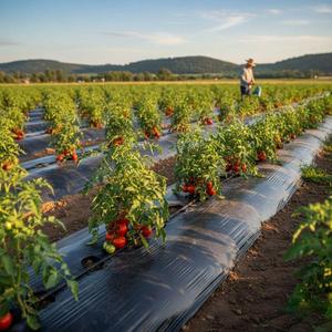 Grande bâche de paillage agricole noire pour le contrôle des adventices et la rétention de l'humidité du sol à prix de gros - Product Image 6