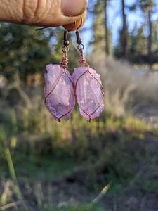 Pendientes de Cuarzo Aura Arcoíris, Pendientes de Cristal Aura Rosa de Alta Calidad - Product Image 5