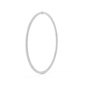 Exquisito Collar de Diamantes Cultivados en Laboratorio con Corte Esmeralda de 24 Quilates para Mujer, Oro de 10k, Certificado IGI, Claridad EF, Joyería Fina, Collar Tipo Tenis - Product Image 6