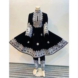 Robe longue afghane artisanale originale pour femmes, nouvelle collection, couleur unie, broderies, pour adultes. - Product Image 6