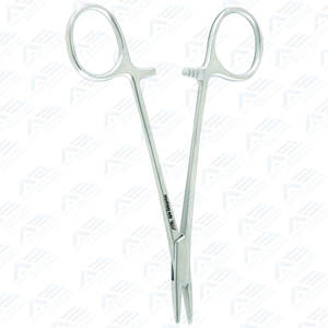 Fórceps de sujeción de aguja de sutura de ortodoncia médica, soporte de aguja Halsey de 133 Mm, mordazas lisas de 5,25 pulgadas, cirugía Dental - Product Image 4