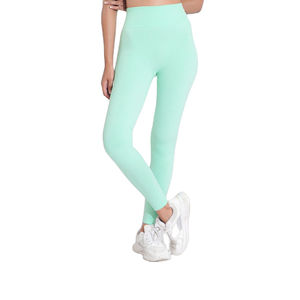 2026 Women's High Four-Way Stretch High Quality Breathable Fleece Yoga Pants Solid Color Knitted <b>Leggings</b> Sports Gym Fitness <b>Hot</b> - Product Image 1