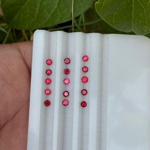 Espinela Roja Natural de la Mejor Calidad, Corte Brillante Redondo de 3mm, Color Rojo, Grado AAAA, Limpia, de Tanzania, Joyería Fina al por Mayor - Product Image 5
